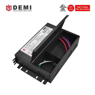110-277v Input voltage 5 in 1 dimmable constant voltage 200W LED strip light driver power supply