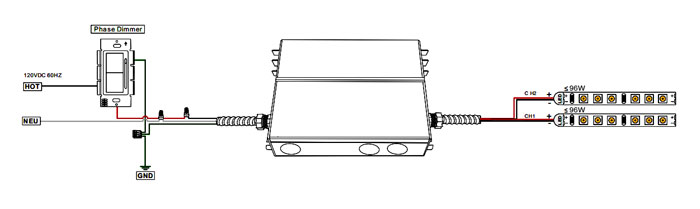 192w 24v dimmable led driver