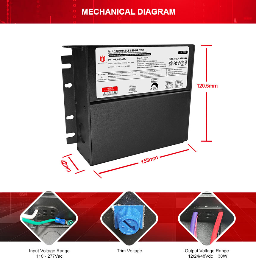 triac dimmable power supply for led strip