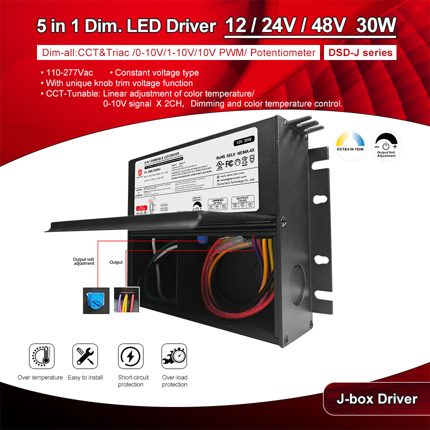 30w triac dimmable led driver