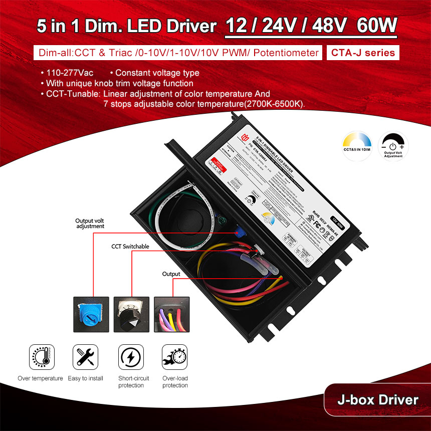 led power supply 12v 60w