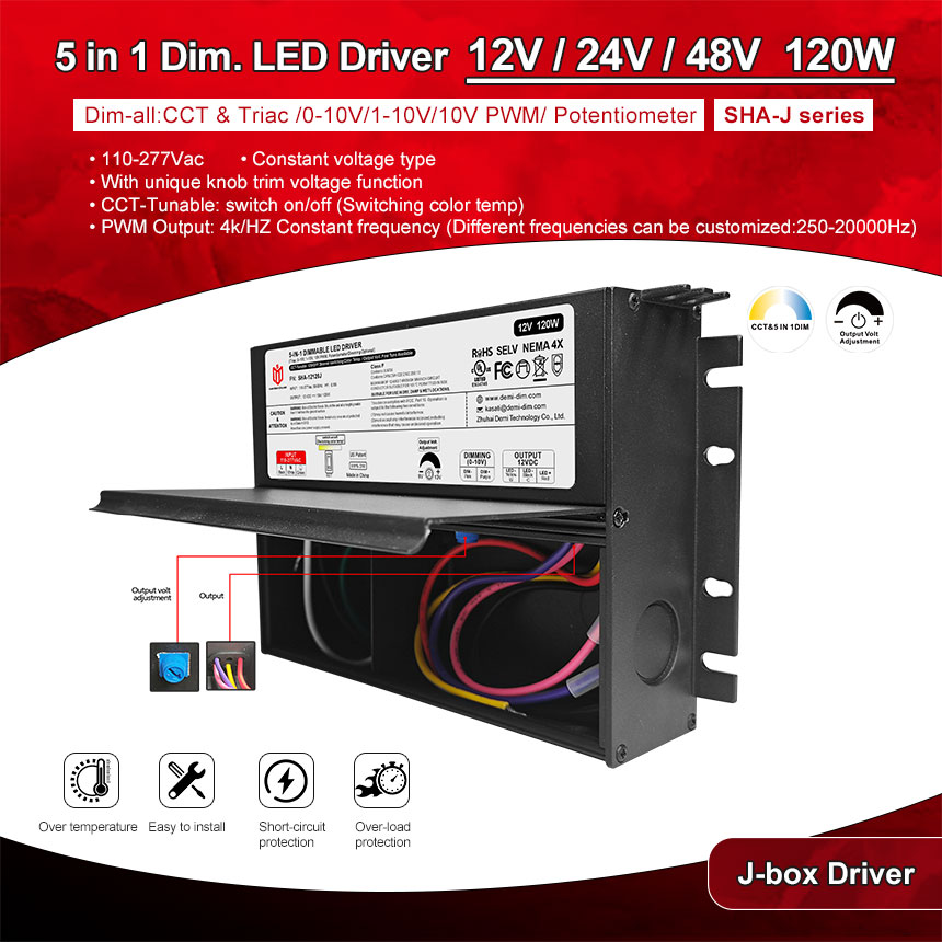 120w dimmable led driver