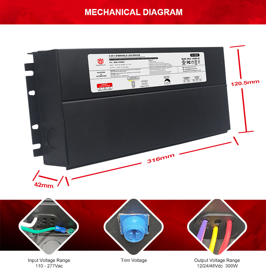 12v 300w led driver