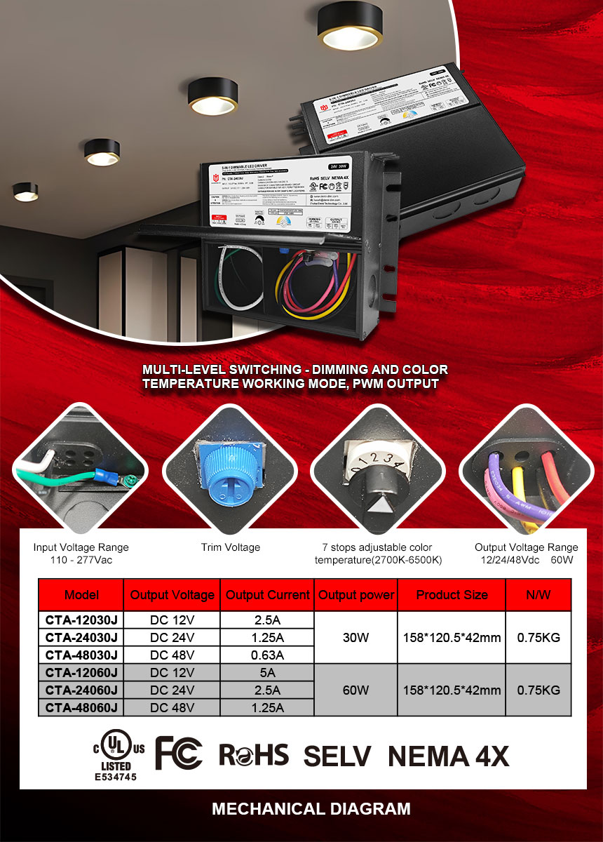 led power supply 12v 60w