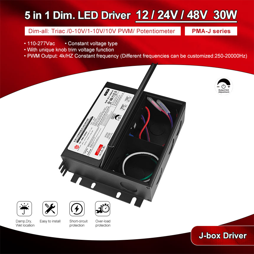 dimmable led driver 30w