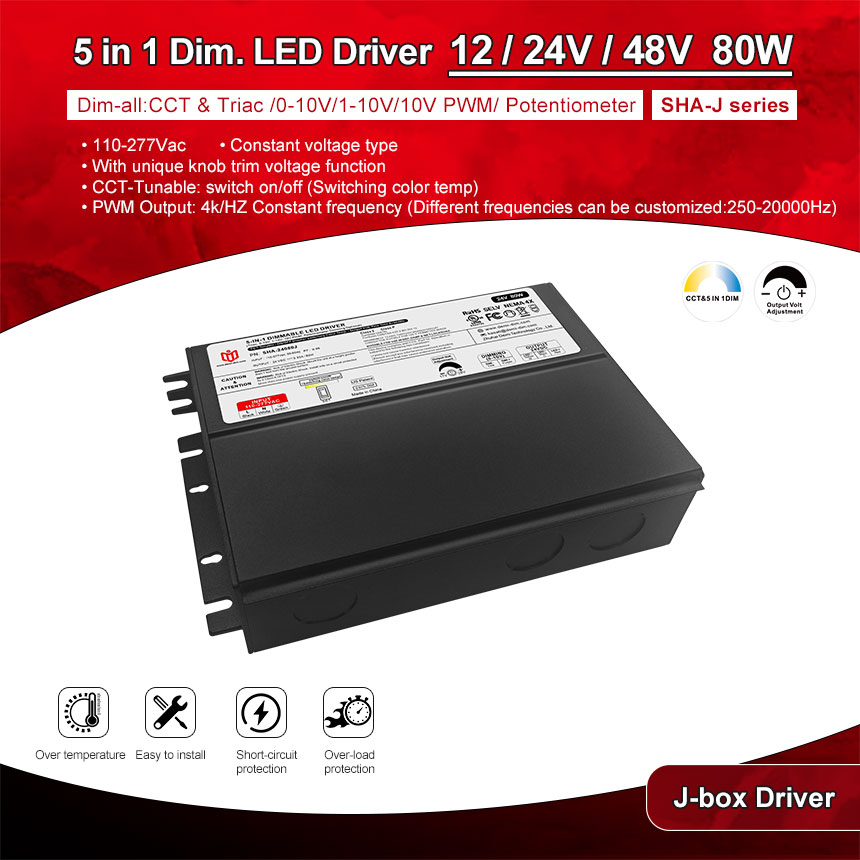 80w dimmable led driver