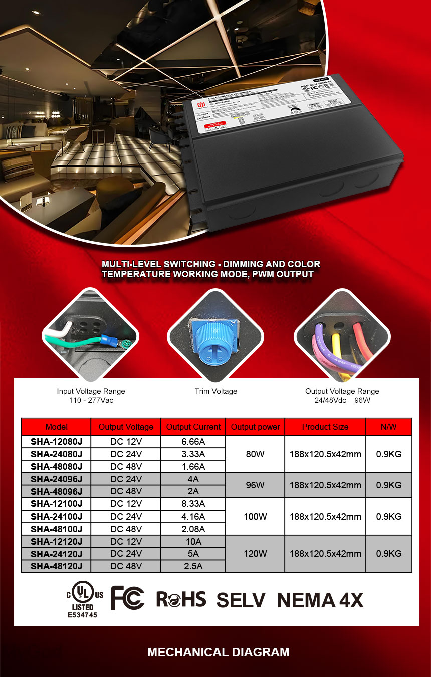 96w led driver