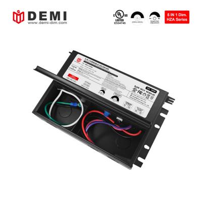 12v/24v/48v 100w 5 in 1 dimmable led strip driver power supply junction box